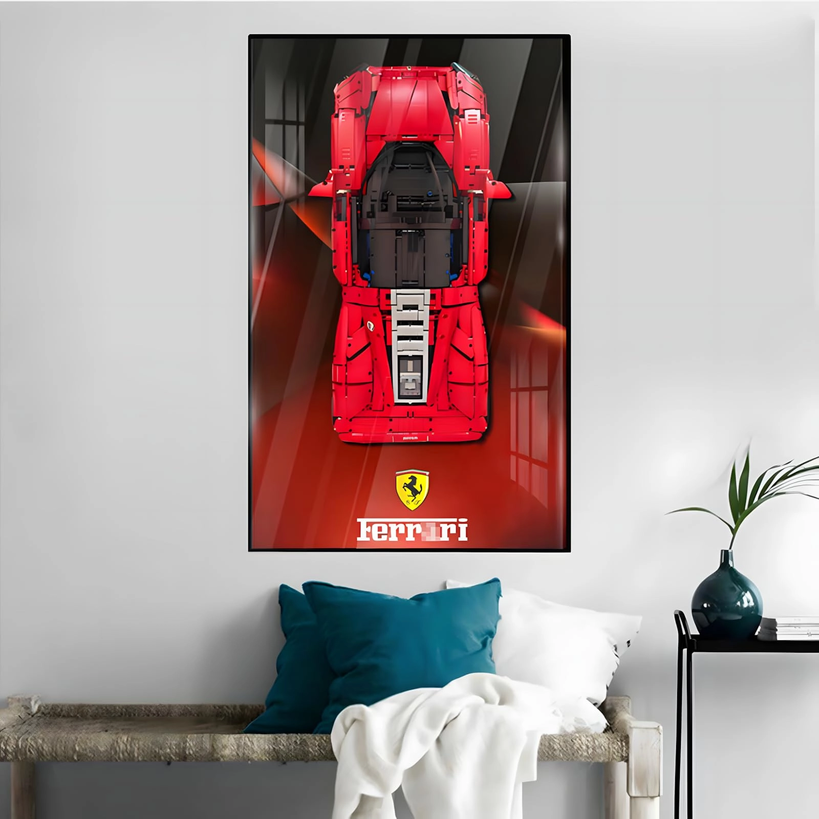 Figures Display Wall Mount - Acrylic for LEGO Ferrarri S-P-3 42143