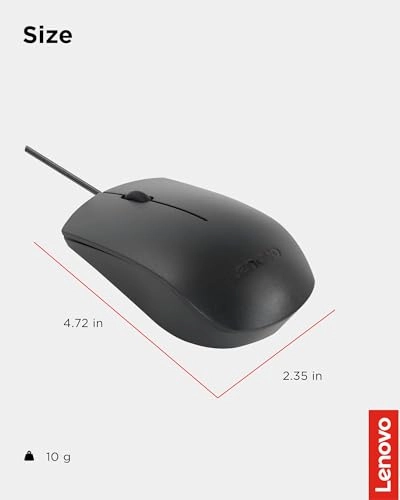 Full-Size Optical Ambidextrous Mouse - Wired