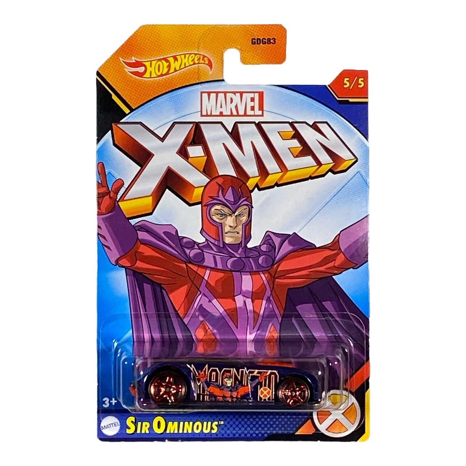 Hot Wheels XMen Diecast 2023 Magneto Sir Ominous 55