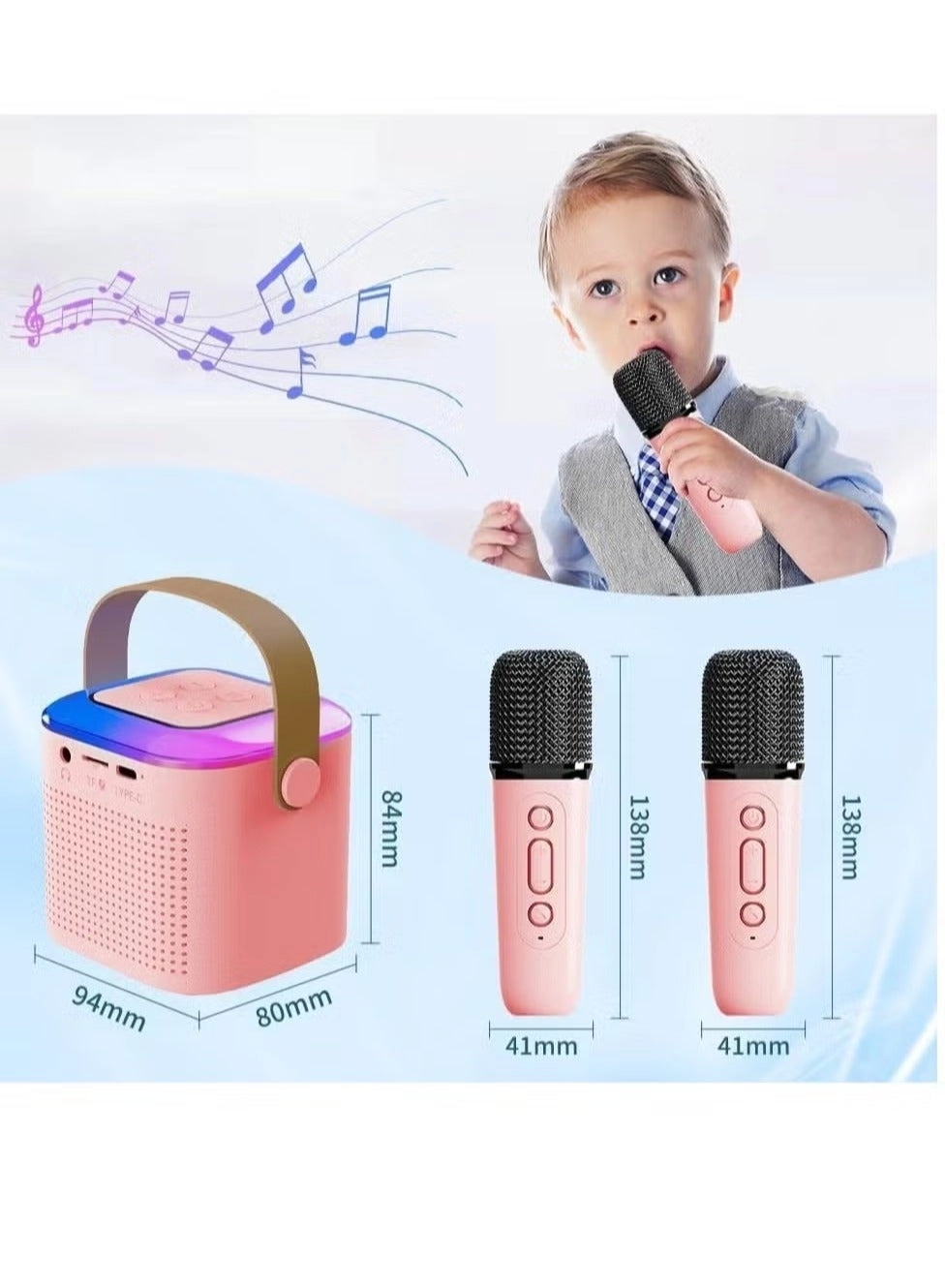 Karaoke Machine - Dual Wireless Microphones