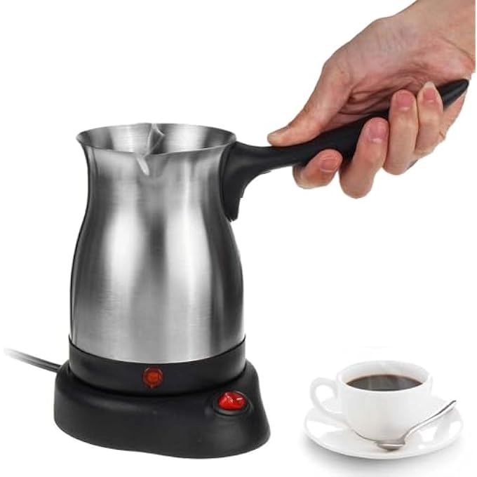 Electric Turkish Coffee Maker - 500ml Portable Even Heating