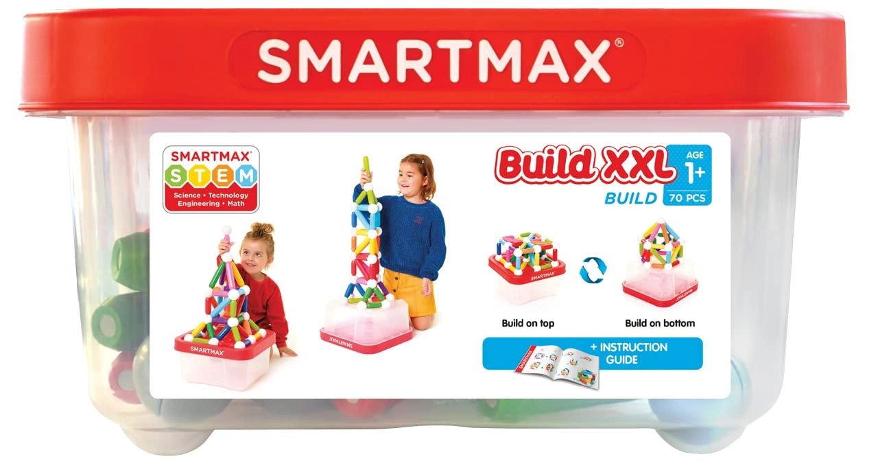 SmartMax Build XXL - Metal balls & Bars 70 pcs Transportation