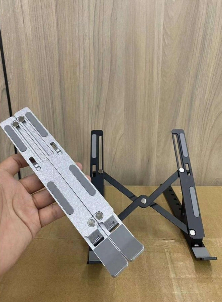 7-Level Adjustable Aluminum Vertical Laptop Stand