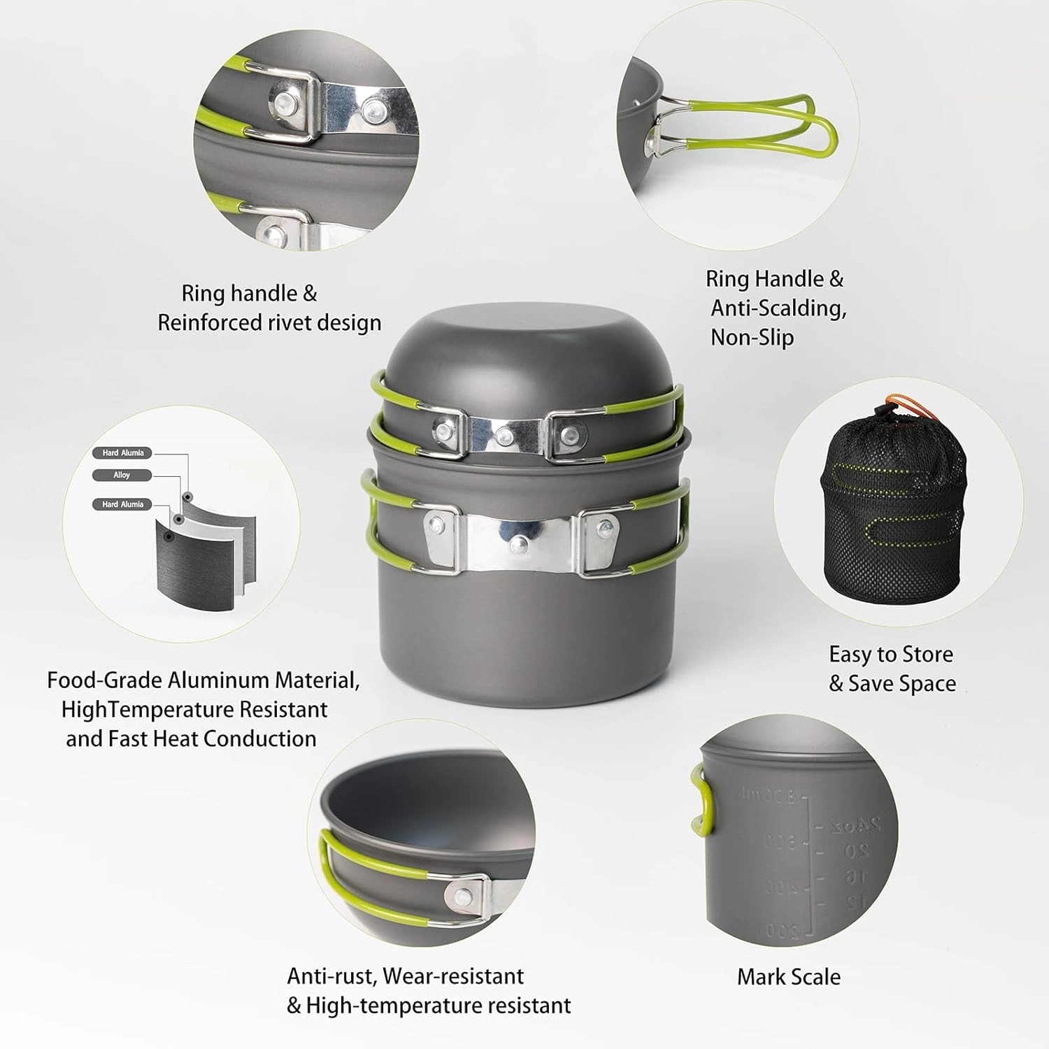 Mess Kit - 15pcs 1.9L