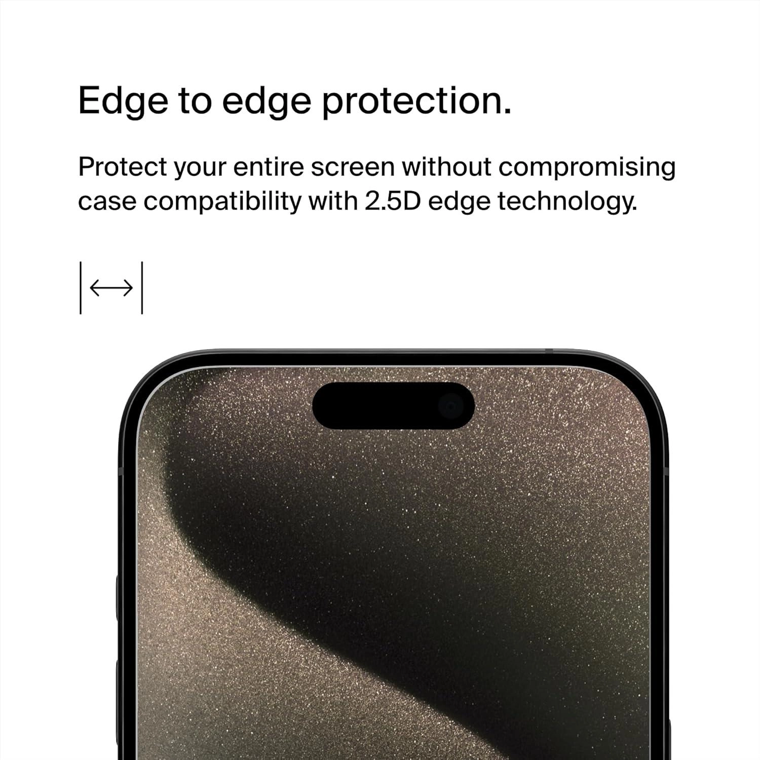 Privacy Tempered Glass Screen Protector for iPhone 15 Pro