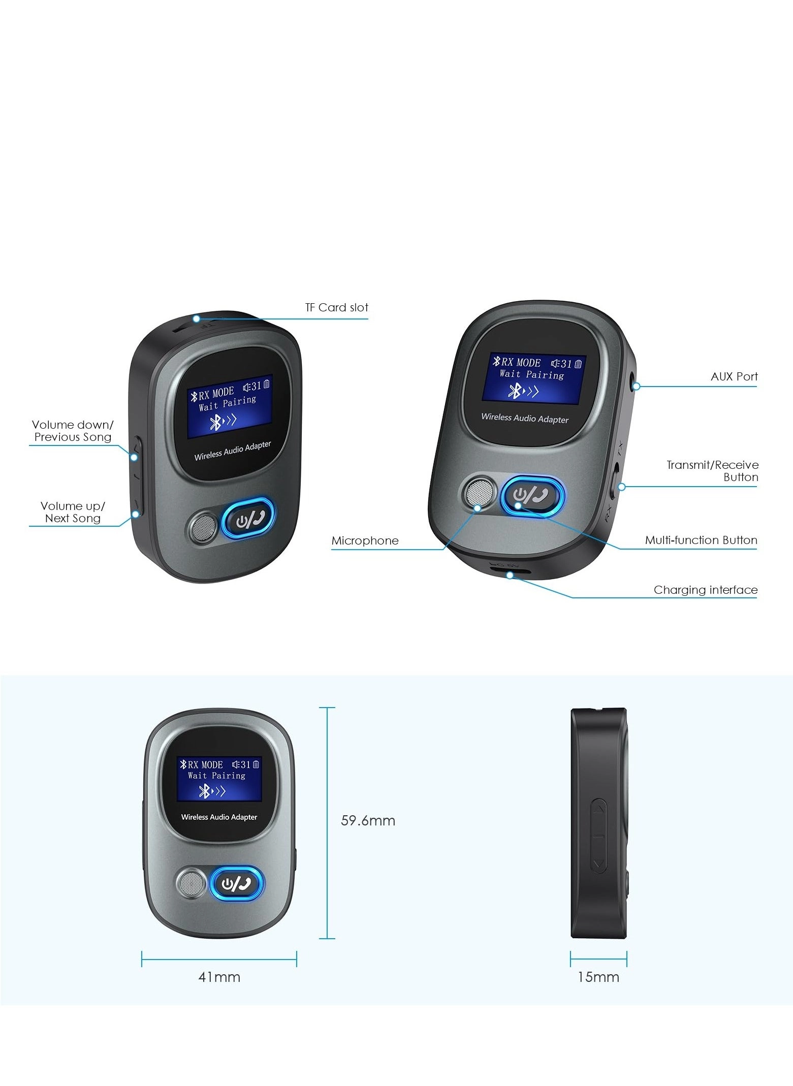Bluetooth 5.3 Transmitter and Receiver 5.3