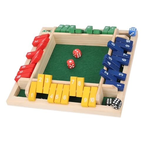 Wooden Board Dice Game - 18 months and up 8 pieces