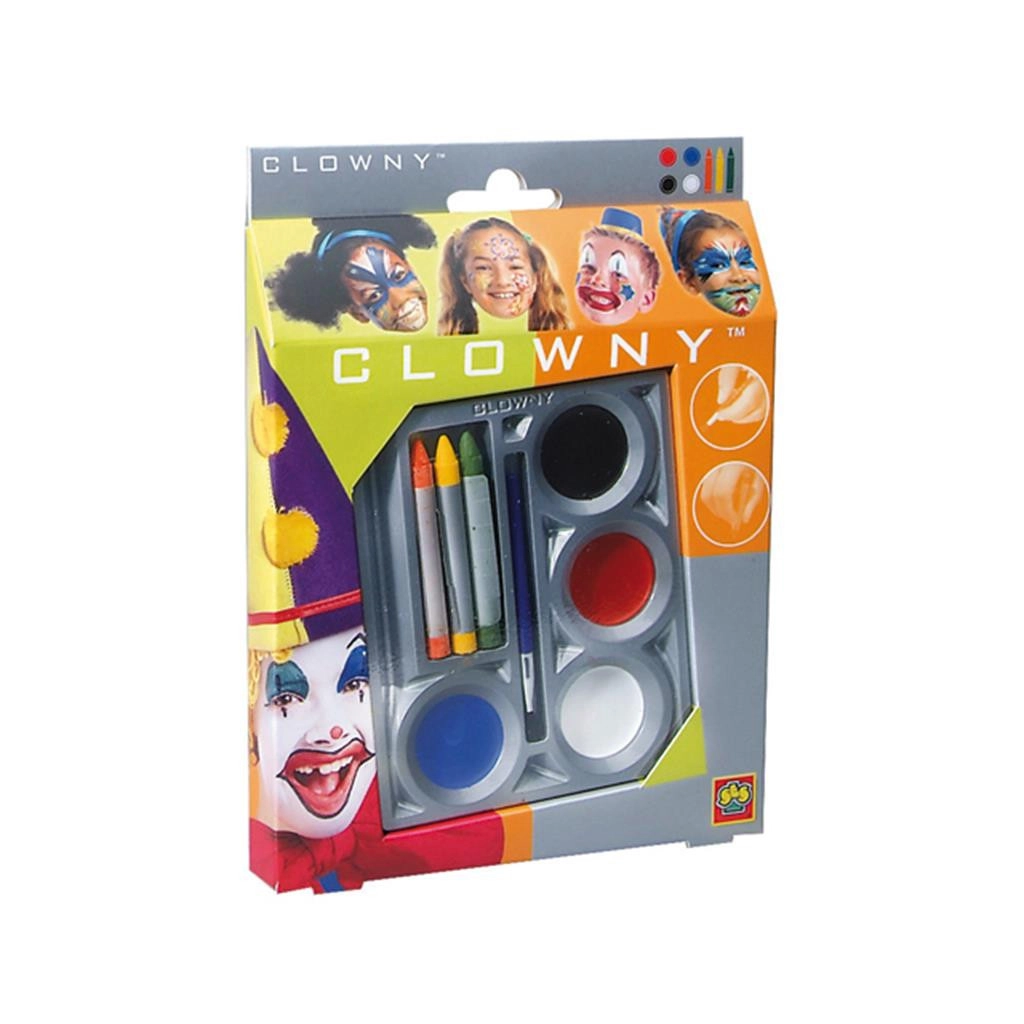 SES Creative Clowny Face Crayons And Aqua Paint - 4 x face paints 3 x crayons