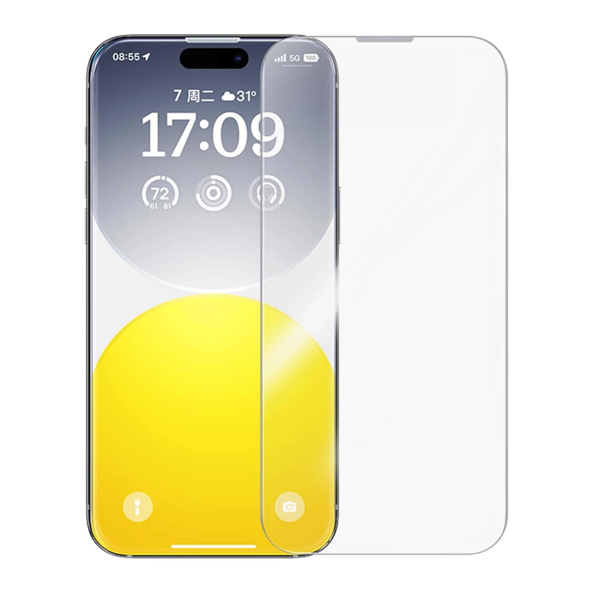 Baseus Diamond Series Tempered Glass Screen Protector for iPhone 15 Pro - 6.1 Inch