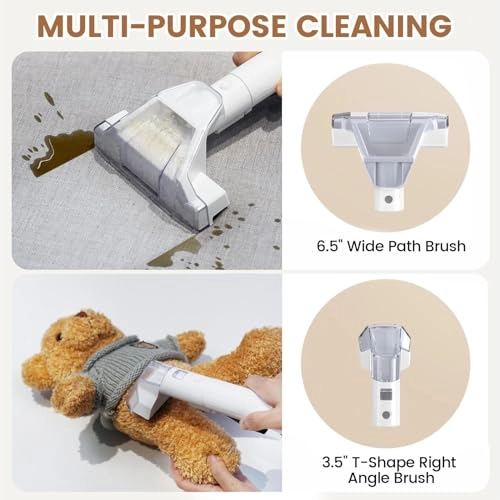 6-in-1 Portable Carpet Washer - Hot and Cold Water Extraction