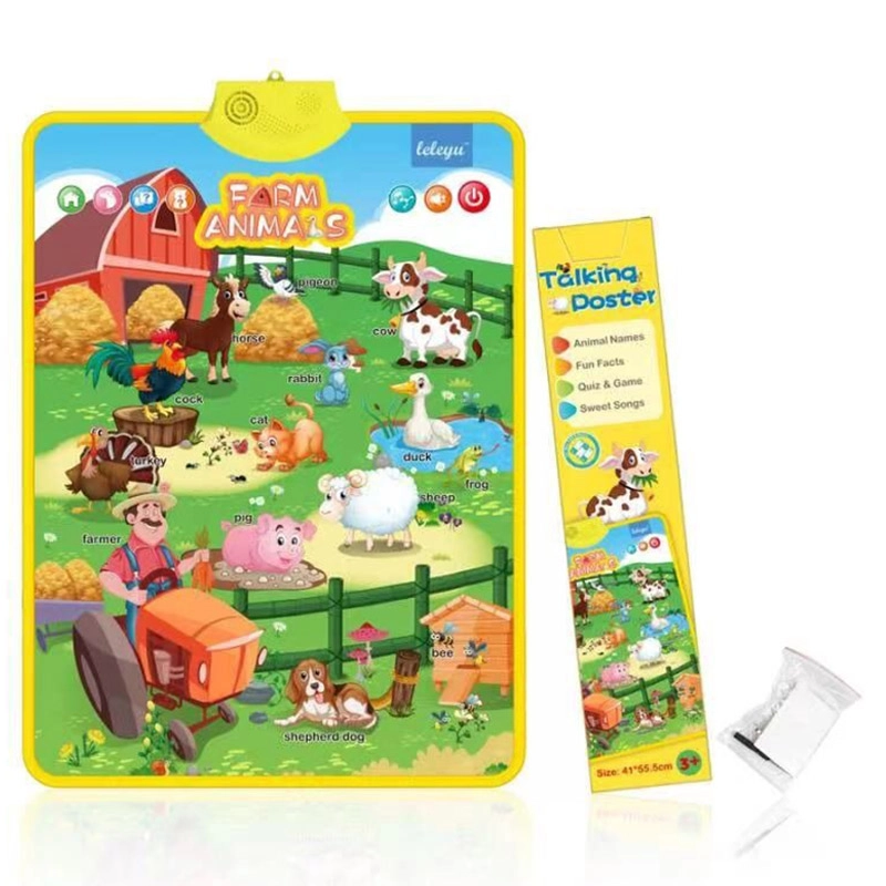 Talking Poster - Farm Animals 42 x 14 x 4 cm