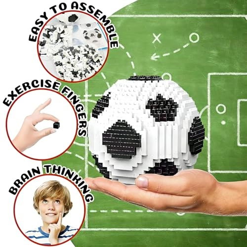 Soccer Ball Building Block Set - Soccer 850 pcs