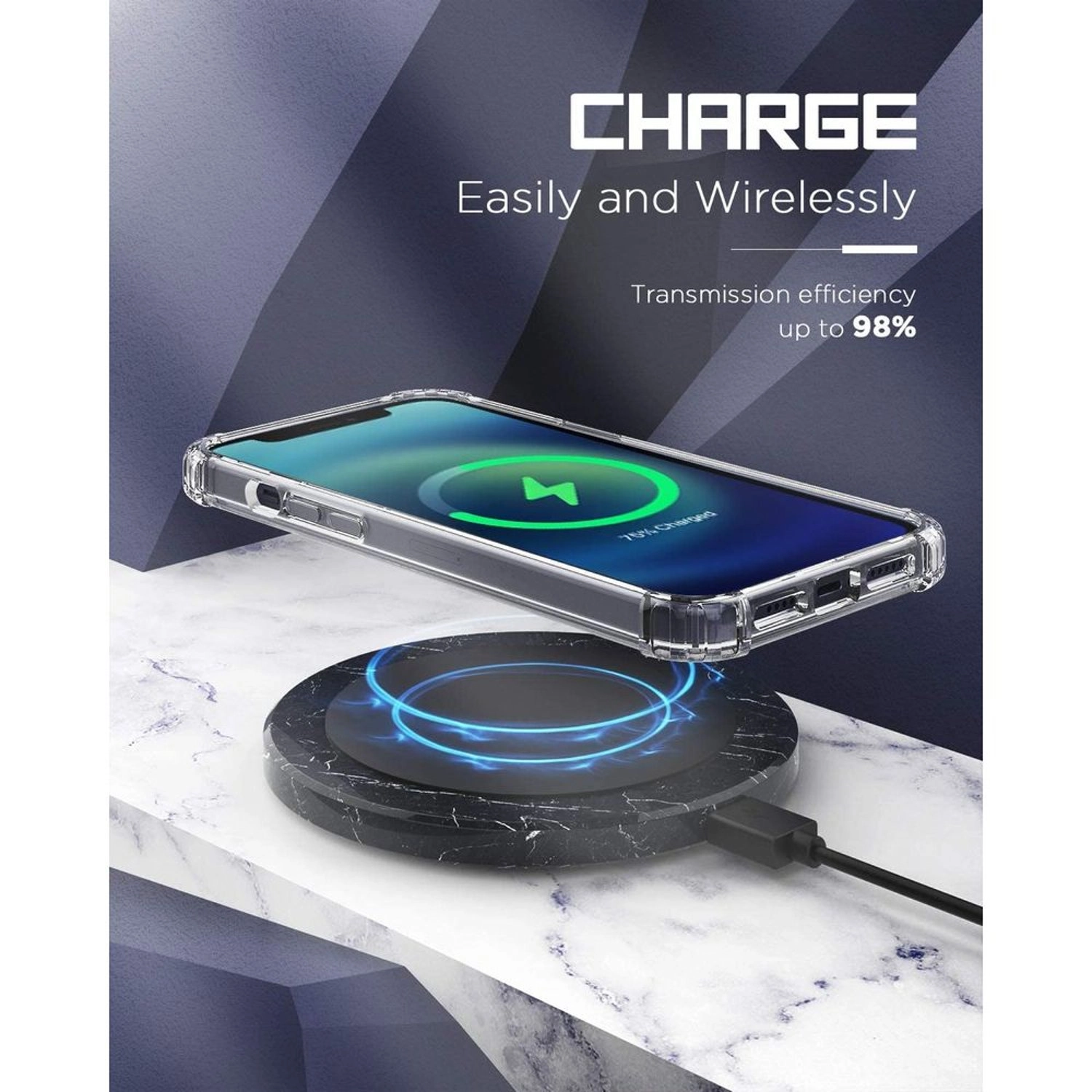 Clear Glass Screen Protector + TPU Back Protector for iPhone 12 Mini