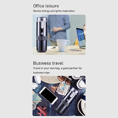 Portable Coffee Maker - 160 Milliliters coffee pods and ground coffee