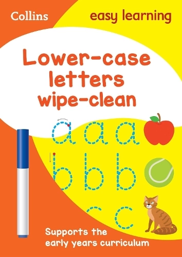Collins Easy Learning Lower Case Letters Wipe Clean Activity Book - 3-5
