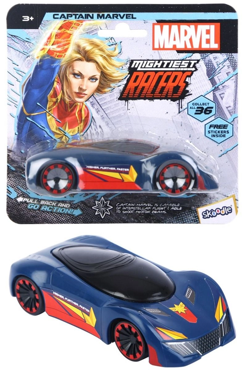 Mm Racer Capt Marvel - 3 + Black Panther
