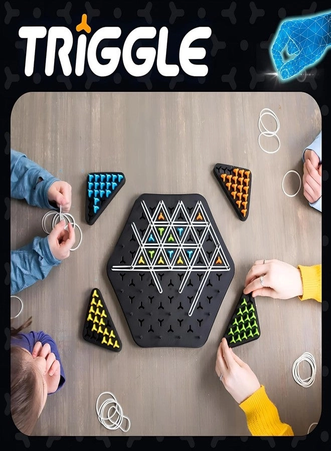 Chain Triangle Chess Triggle Rubber Band Game Puzzle