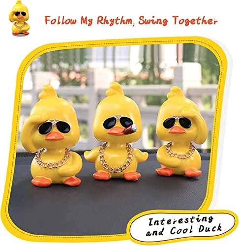 Cute Yellow Duck Car Ornaments - Resin