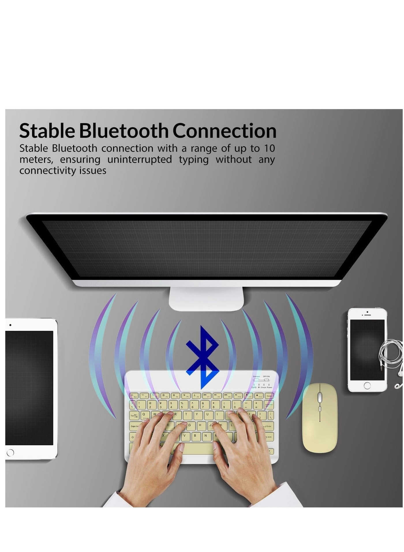 Bluetooth Keyboard and Mouse Combo