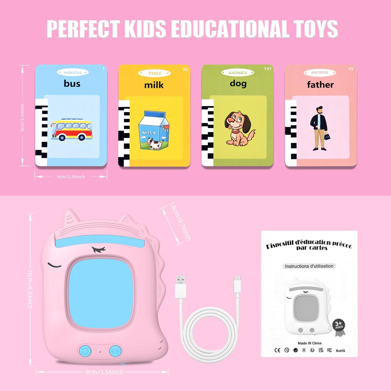 visator Flash Cards Language - 1-6 Years Old