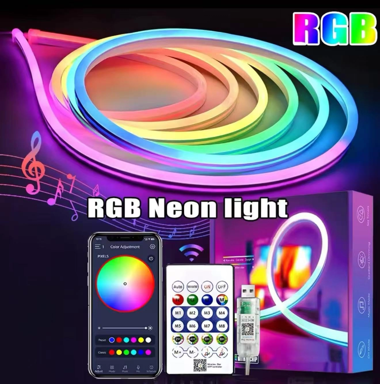 Neon Rope Light - 5 Meter