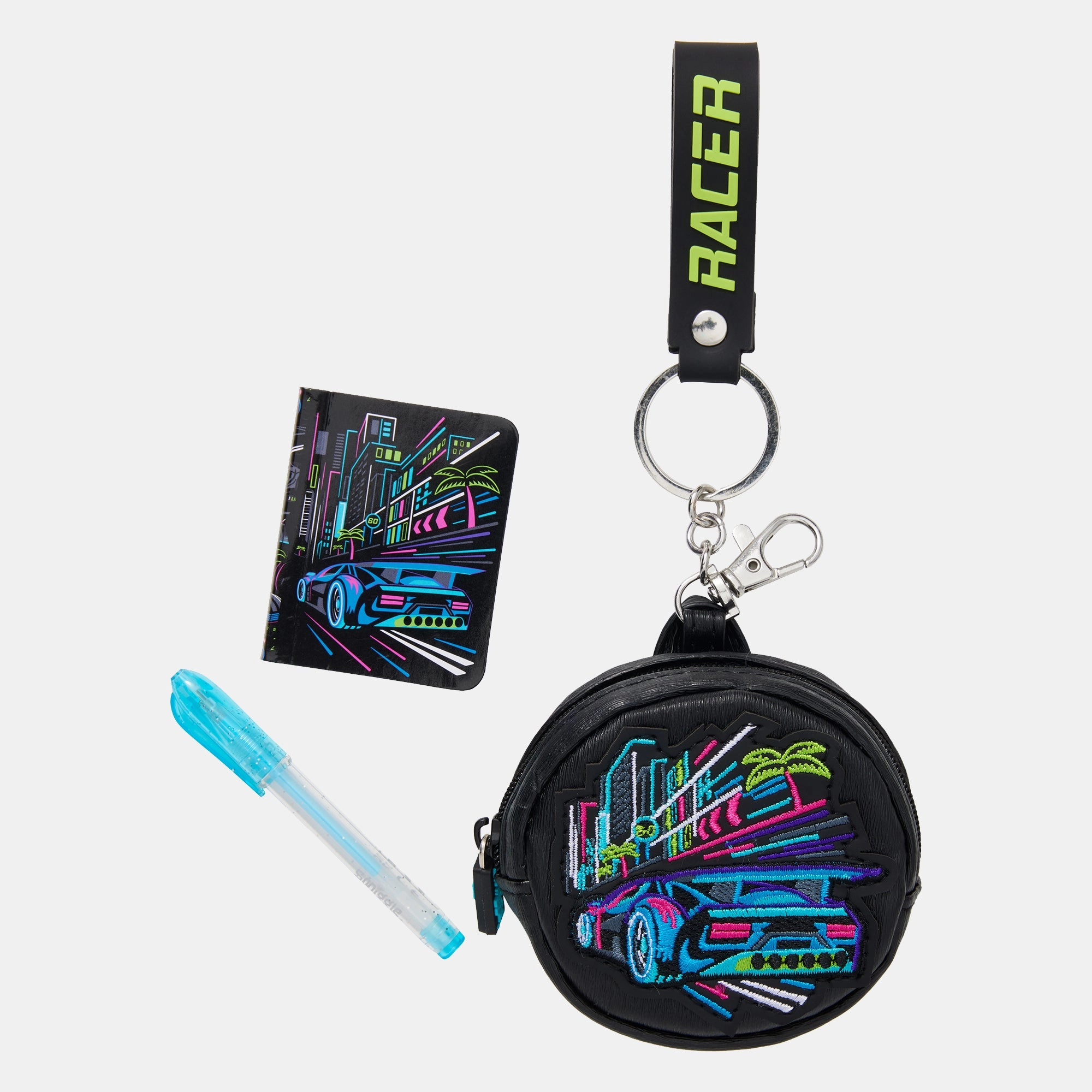 Mini Pen Pal Notepad Keyring - Bright Eyes