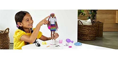 Leopard Rainbow Hair Doll - Color-change Hair 16 Accessories Ages 3+