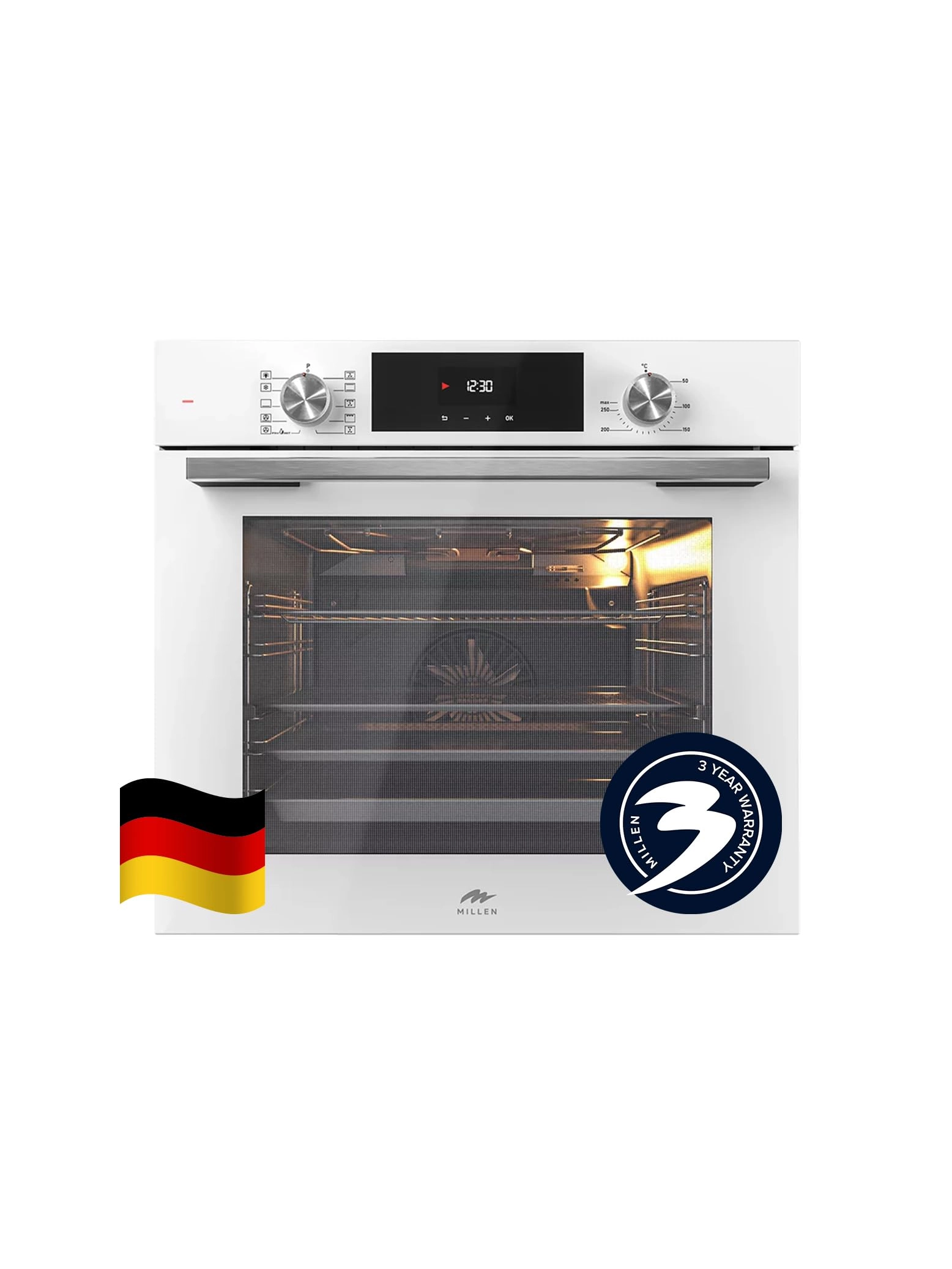MILLEN MEO6004WH 60cm Convection Oven