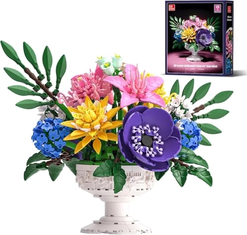 Flowers Bouquet Building Set - 1081 PCS