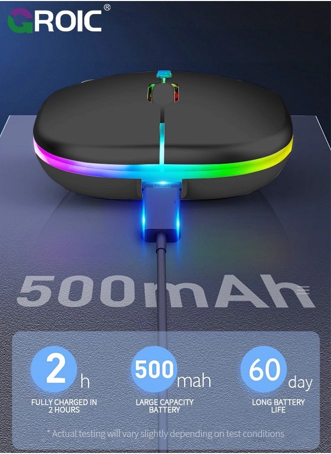 LED Slim Silent Mouse - Wireless