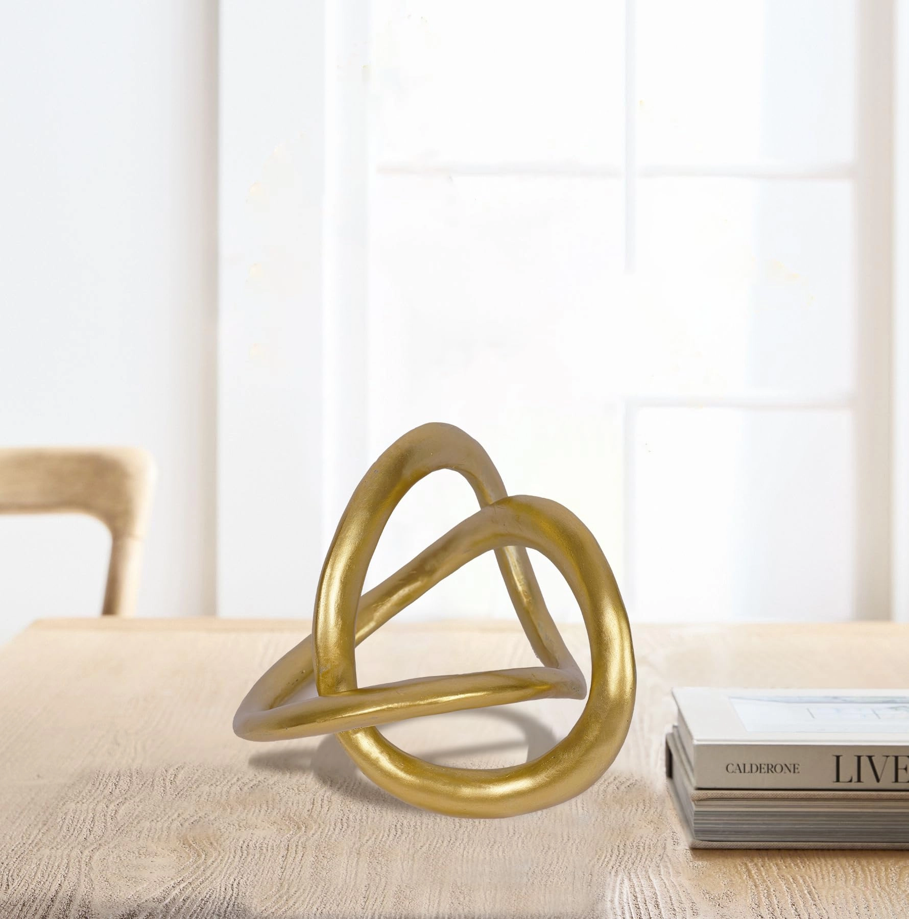 Gold Knot Statue - Resin