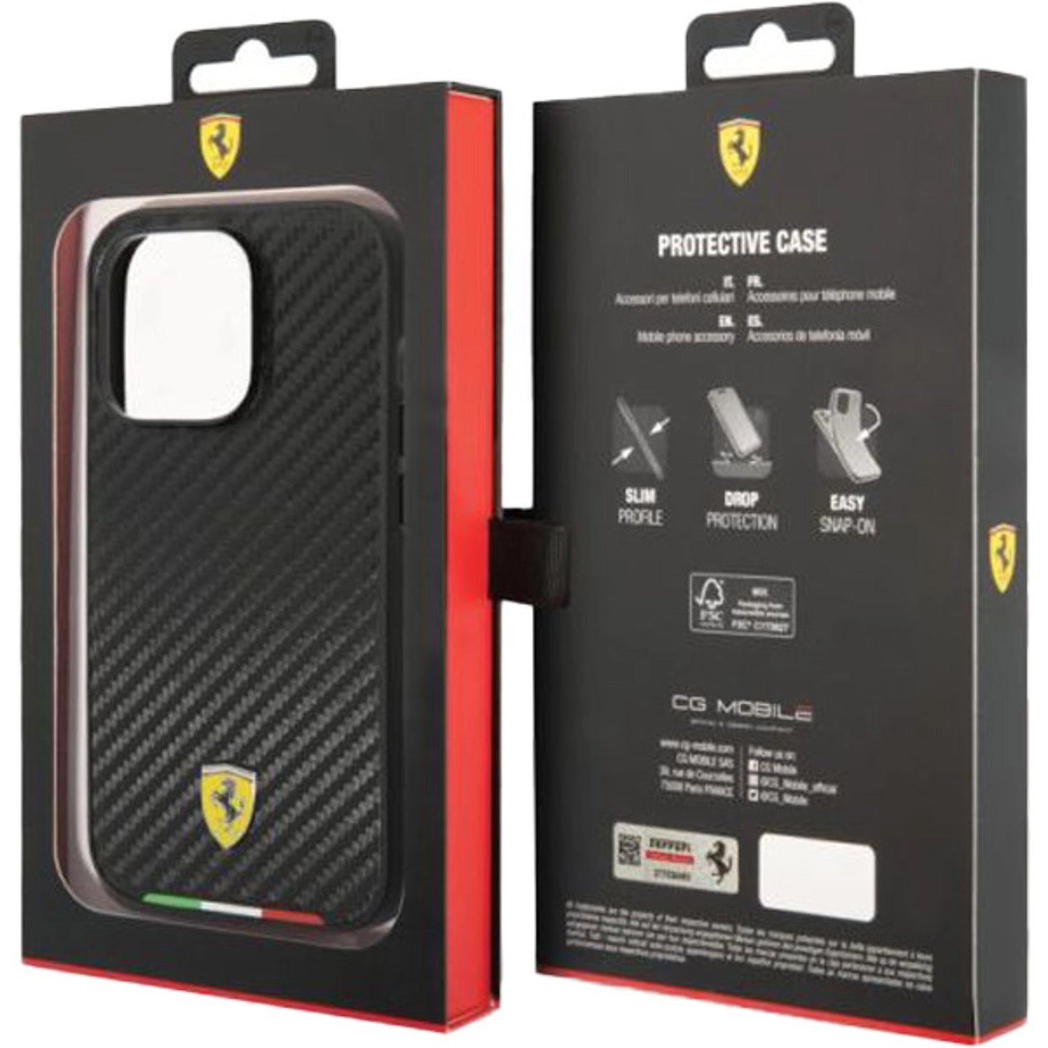 Magsafe Carbon Effect Hard Case - PU for iPhone 14 Pro