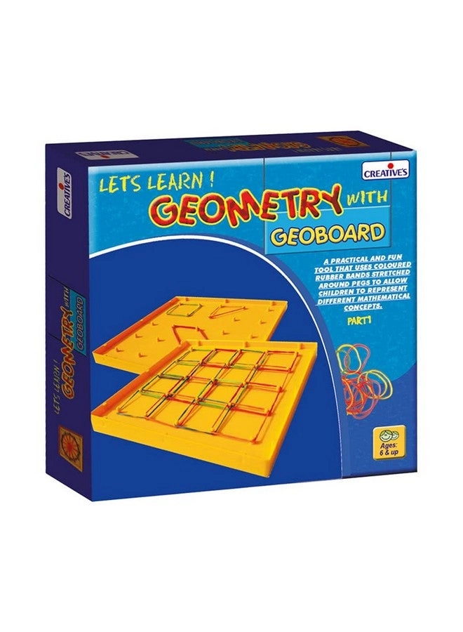 Let’s Learn Geometry With Geoboard Board Game - 6 years and up 24 pieces