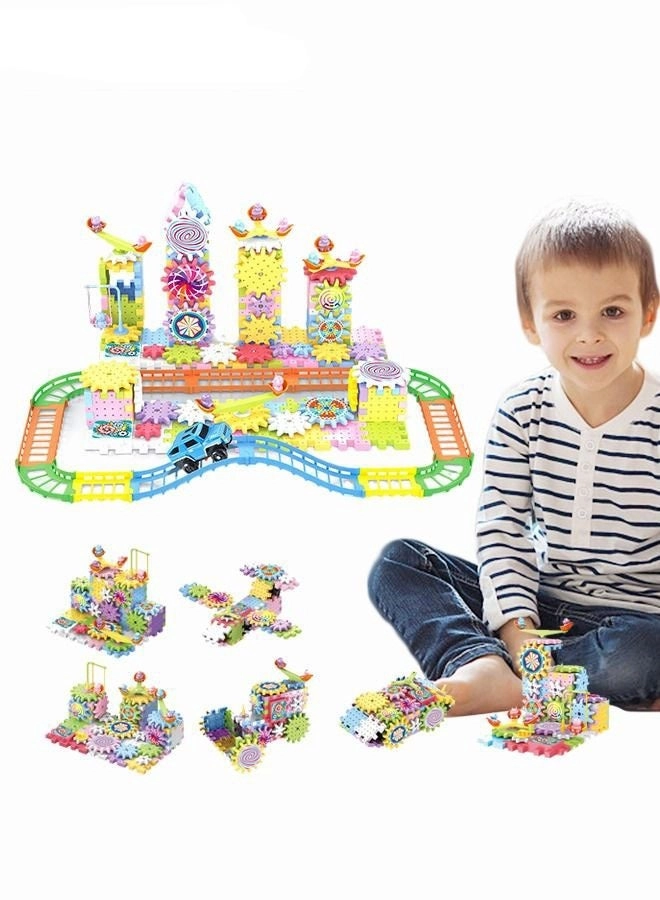 Electric Building Block Gear Toy Set - 203 pcs