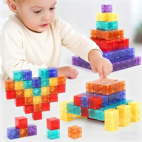 Magnetic Building Blocks - 96 pcs
