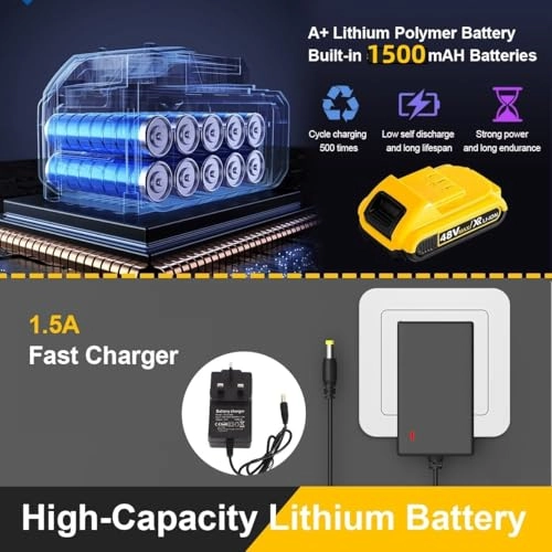 Cordless Drill Set - 48V 1300mAh