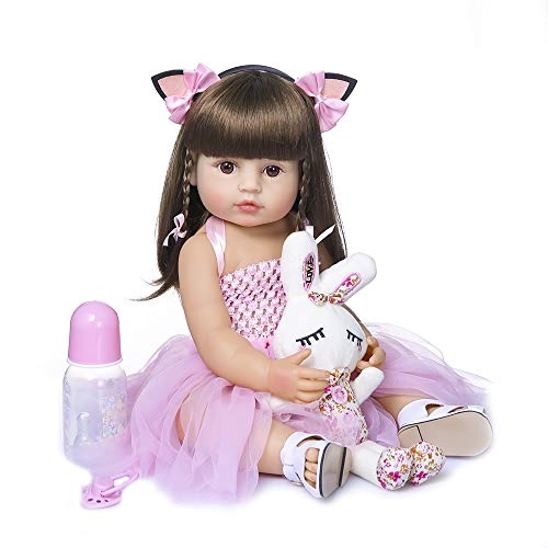 Reborn Baby Doll - 22 inches Vinyl Silicone African American Set