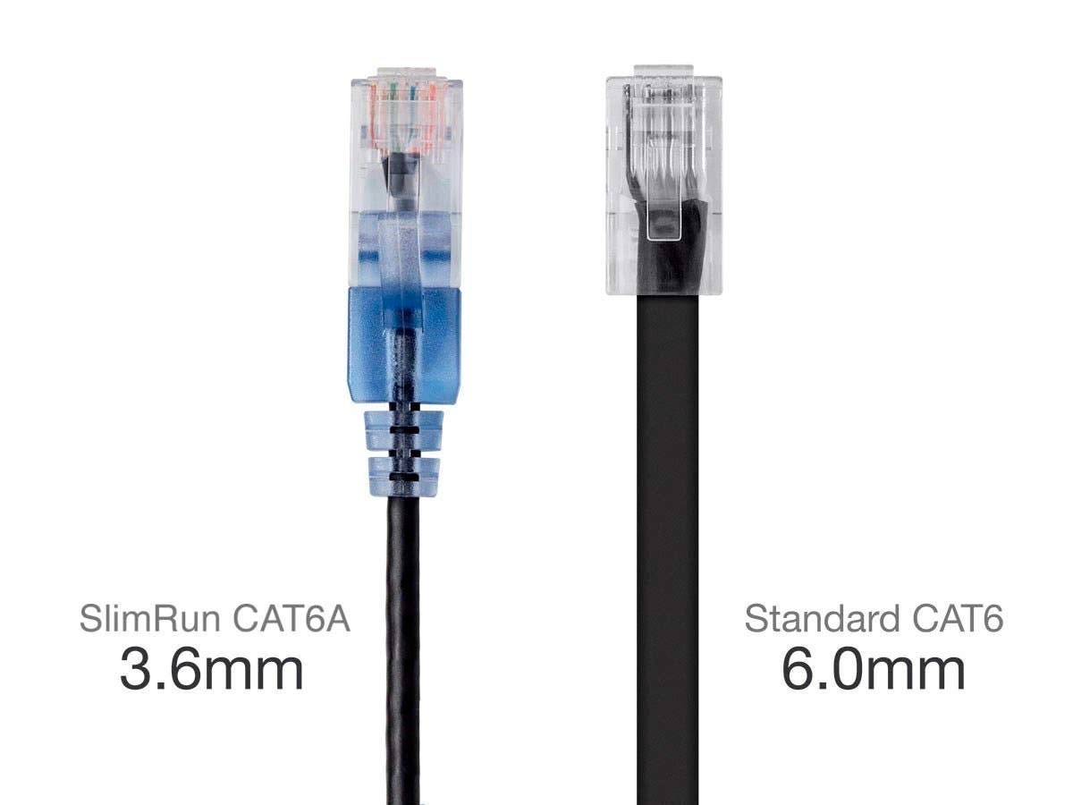 SlimRun Cat6A Ethernet Patch Cable - 2 Feet