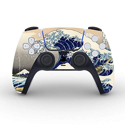 The Great Wave Full Set Skin Decal - PS5 Console Disc Edition