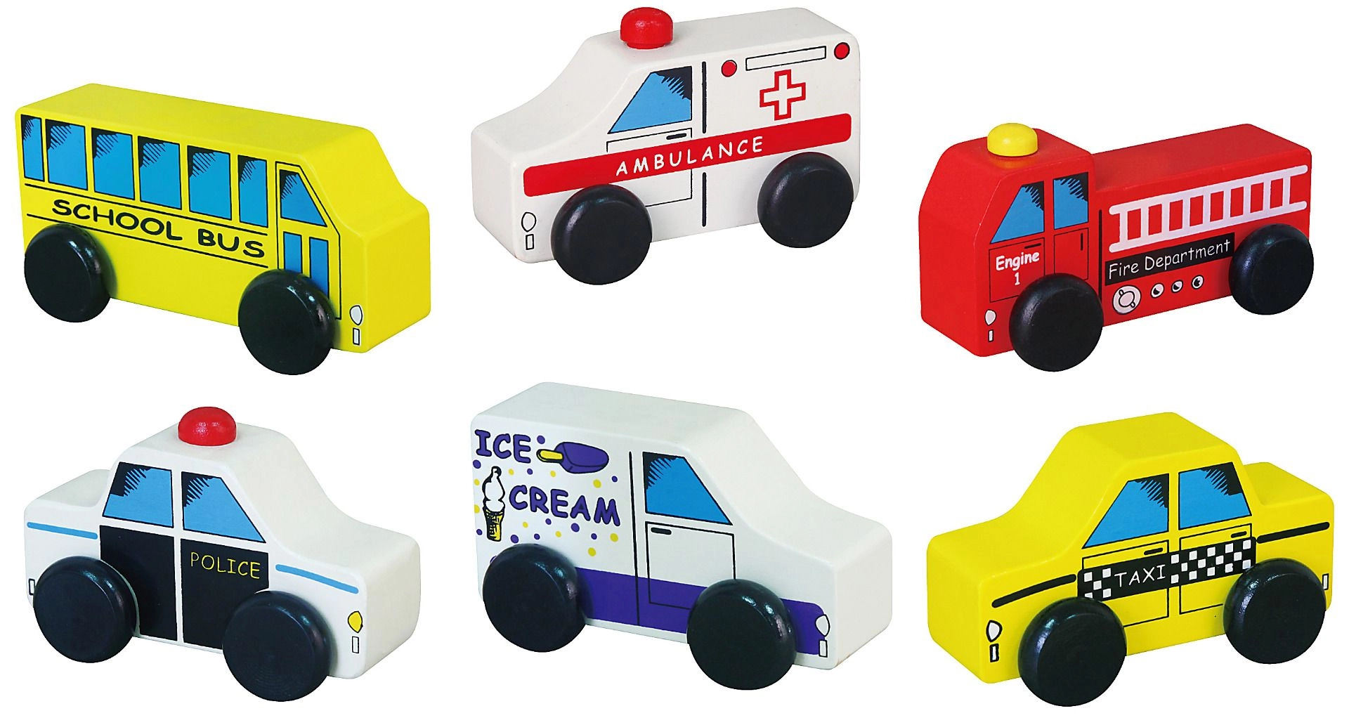 City Vehicles - 6pcs