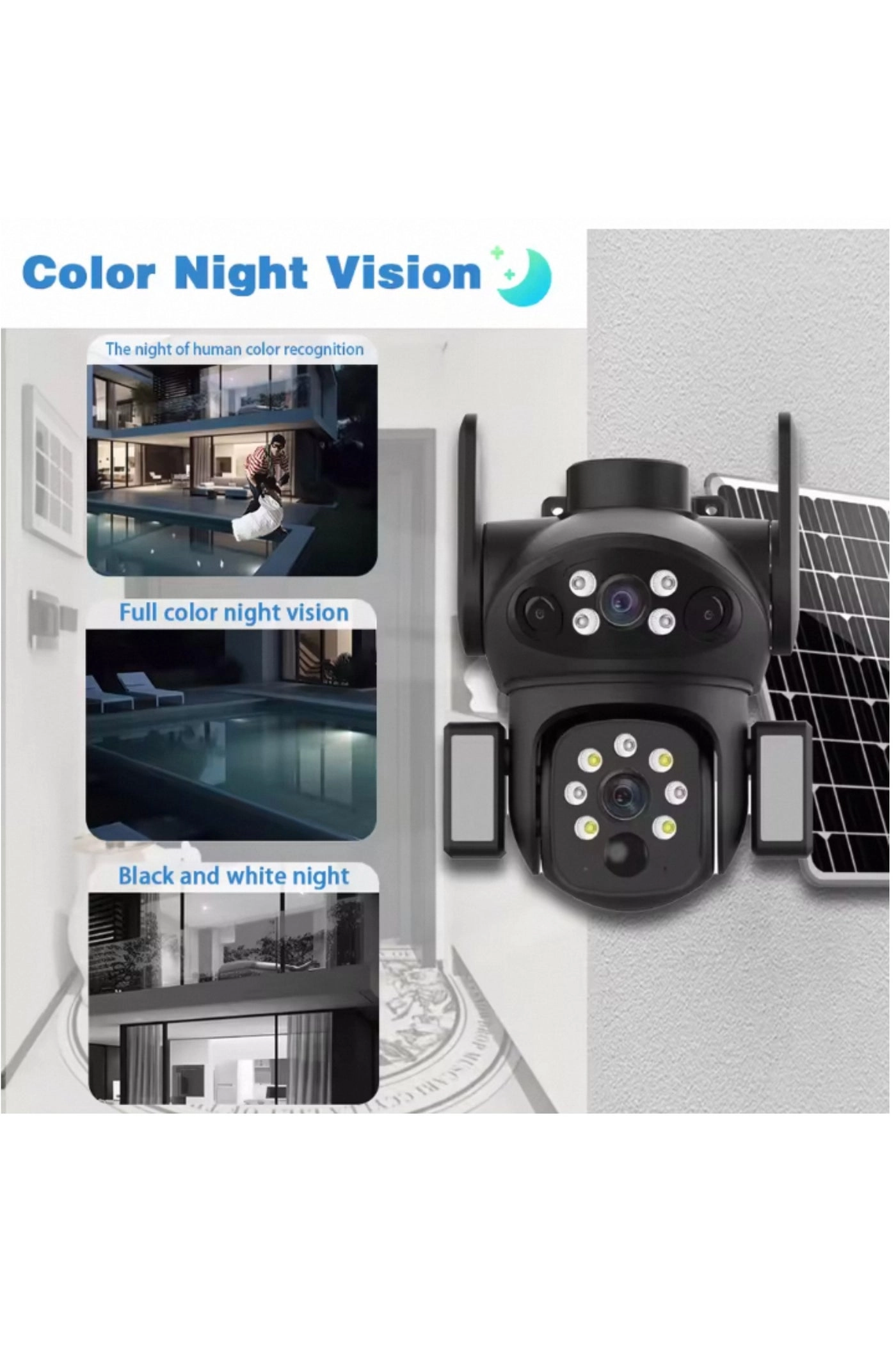 Solar Camera with Streetlight