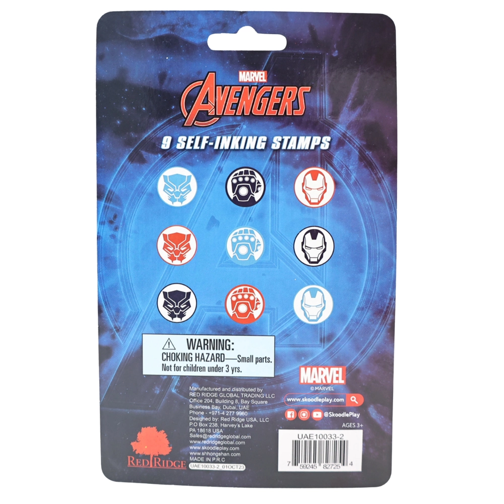 Avengers Self Inking Stamps Kit - 3+ years 9 pcs