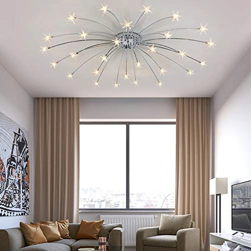 Nordic Art Stars Ceiling - G4 21 head Black and white light