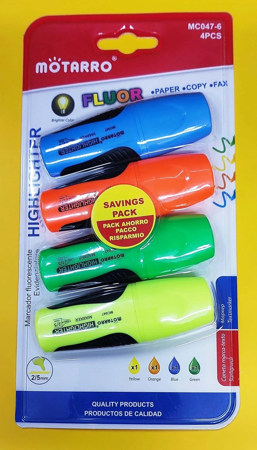 Mini TextMarkers - Pastel and Fluorescent Colours