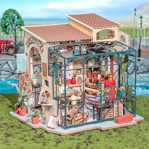 DIY Miniature Dollhouse Kit - Halloween/Christmas 1:20