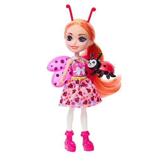 Ladonna Ladybug Doll - 15 cm Animal Friend Waft Removable Skirt Ages 4+