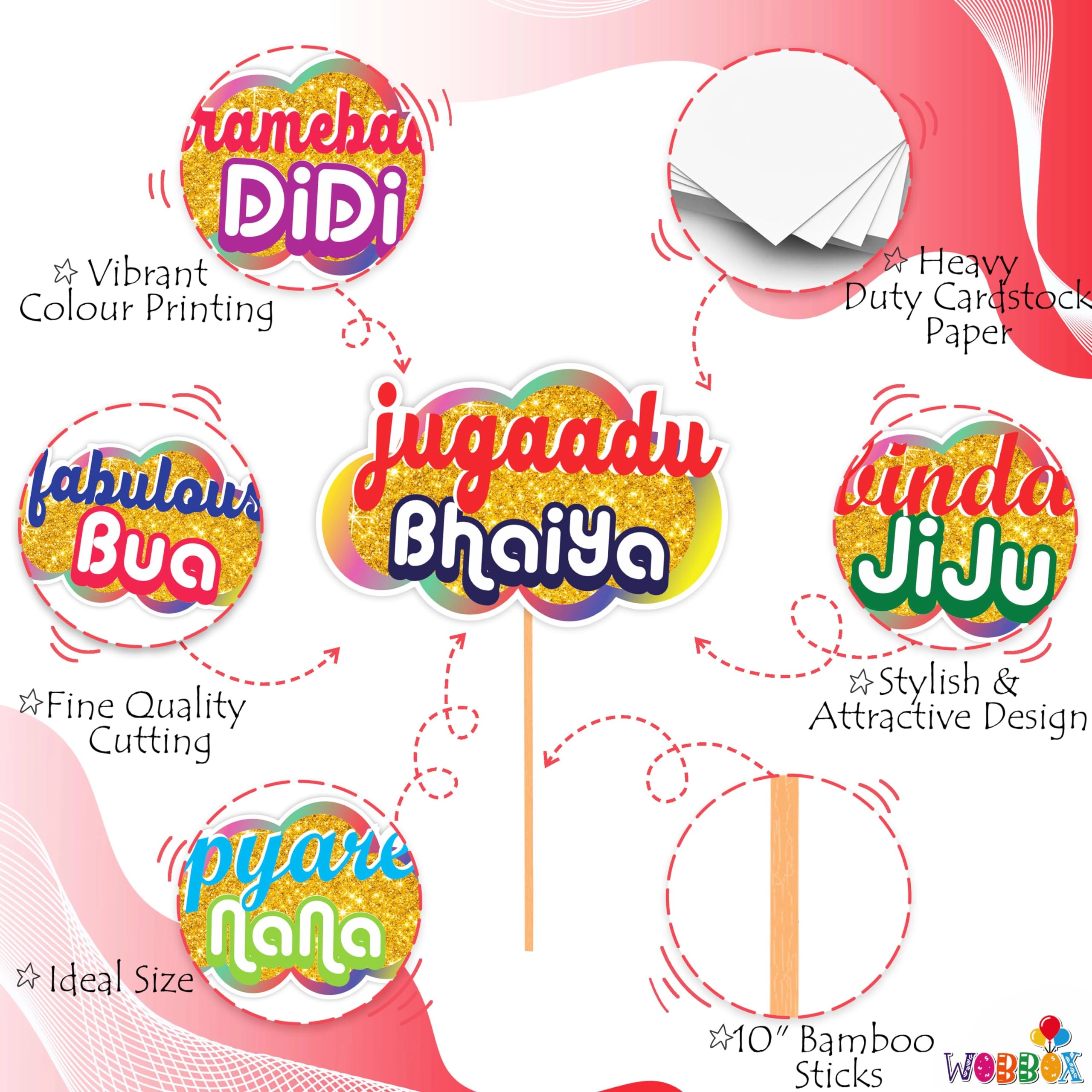 Photo Booth Party Props - 18 Pieces Birthday Wedding