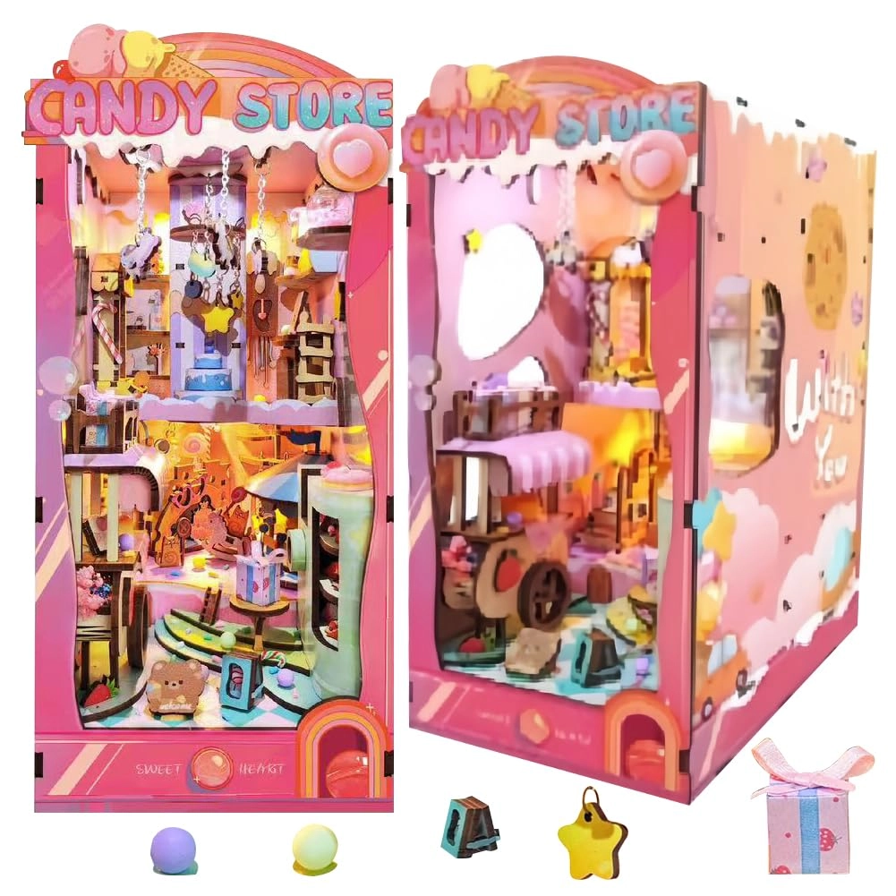 3D Wooden Dollhouse - Dessert Shop 1:36