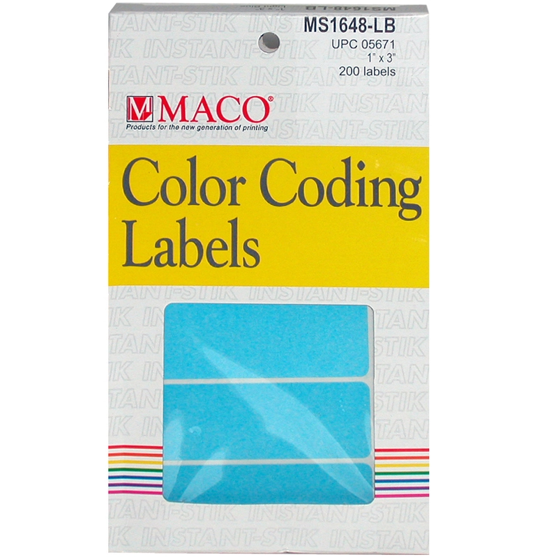 Color Coding Labels - 768 Labels .25 in ( 6.35 mm )