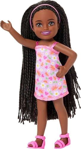 Ari Small Doll - 15 cm Braided Hair Removable Floral Dress